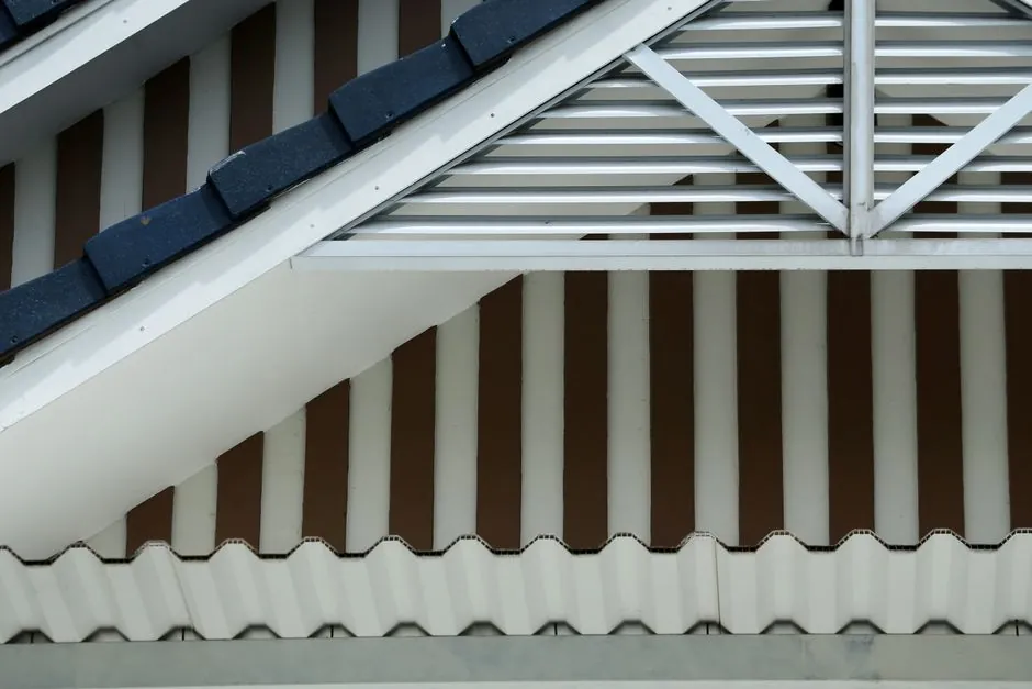 Fascia, soffit and bargeboard along the eaves of a roof